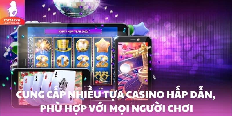 Sảnh game cung cấp nhiều tựa casino hấp dẫn, phù hợp với mọi người chơi